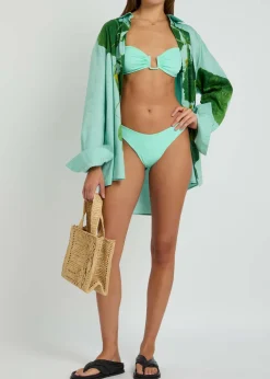 Cannes gathered bikini top
