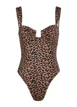 Cannes leopard-print swimsuit