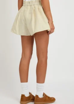 Canvas trim shell shorts
