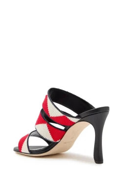 Capro 90 striped leather sandals