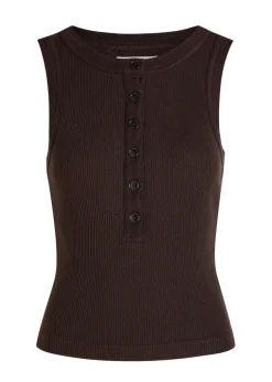 Caralyn ribbed-knit tank