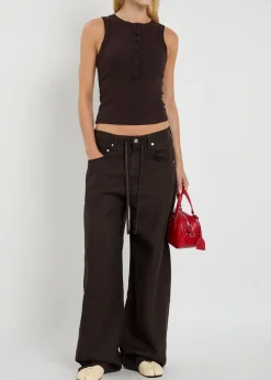Caralyn ribbed-knit tank
