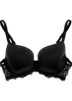 Caresse 3D black underwired bra