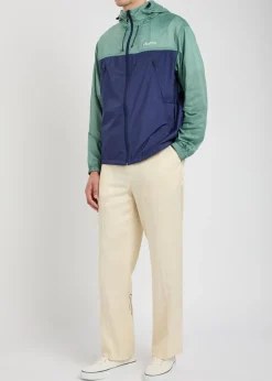 Caribe logo hooded shell jacket