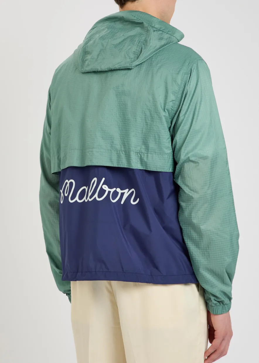 Caribe logo hooded shell jacket