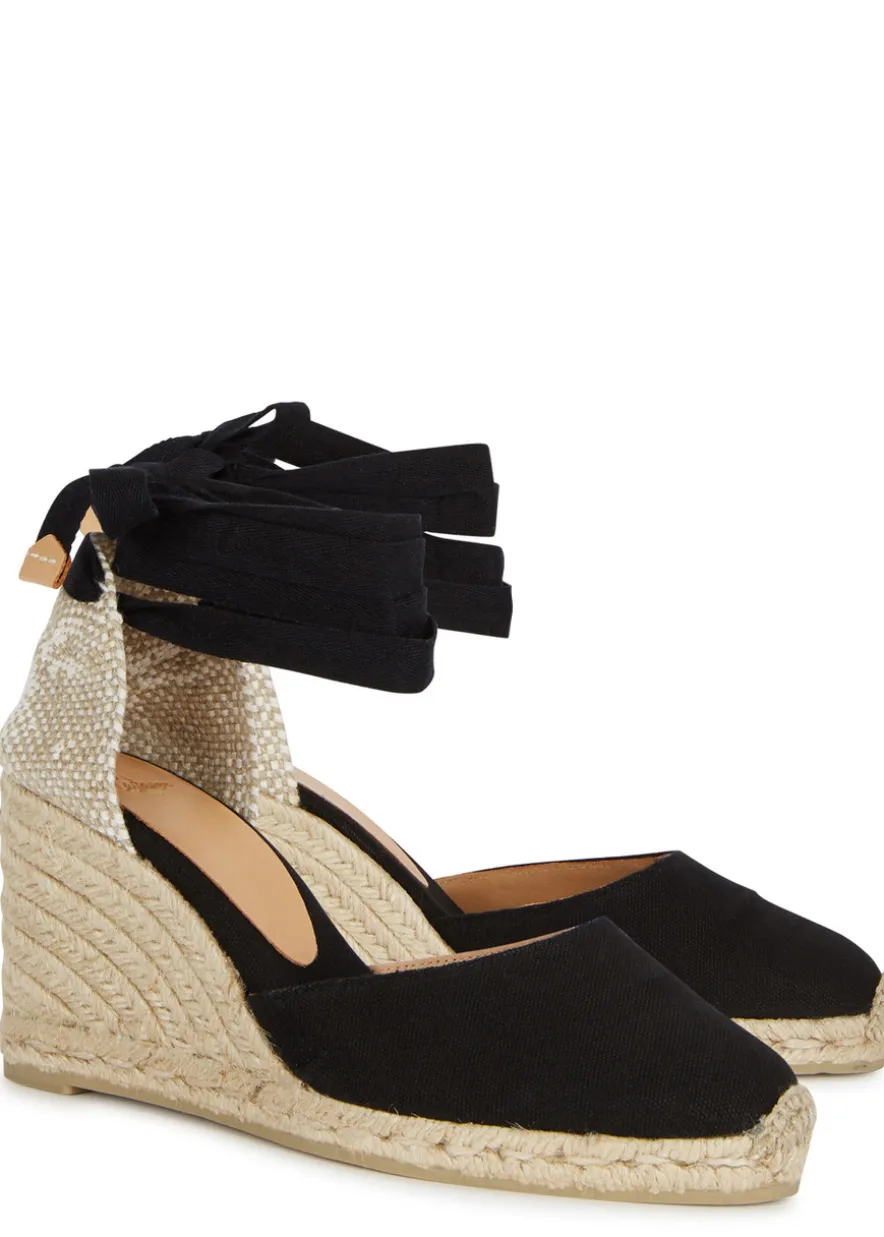 Carina 80 canvas wedge espadrilles