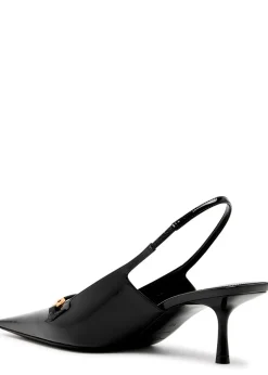 Carine 55 patent leather slingback pumps