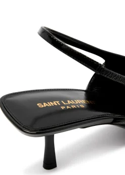 Carine 55 patent leather slingback pumps