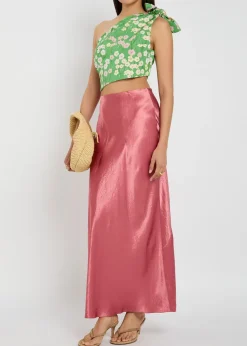Carlotta floral-print shell top