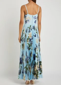 Carolyn floral-print crepe and satin maxi dress