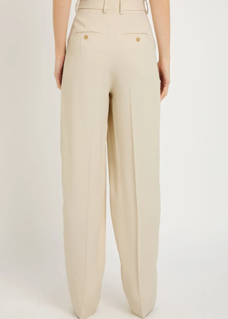 Carolyn straight-leg twill trousers