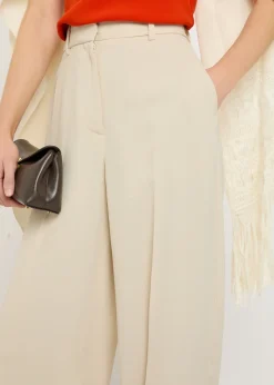 Carolyn straight-leg twill trousers