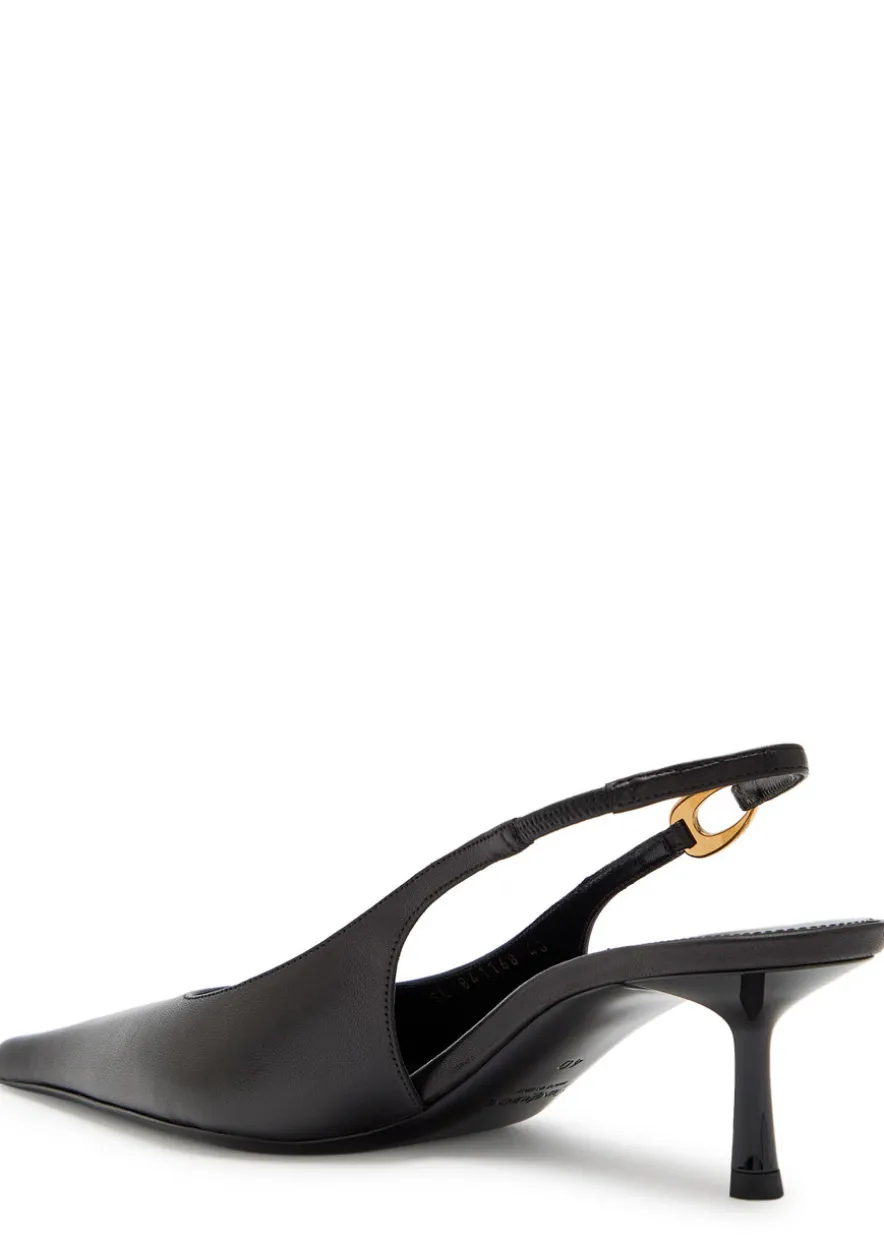 Casabiva 50 leather slingback pumps