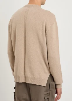 Cashmere and wool-blend jumper
