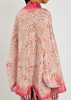 Casia printed silk shirt