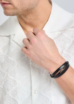 Cassandre logo leather bracelet
