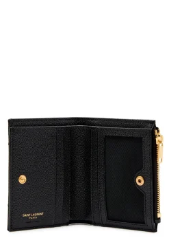 Cassandre pebbled leather wallet