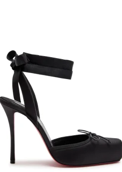 Cassia lace Up 100 satin pumps