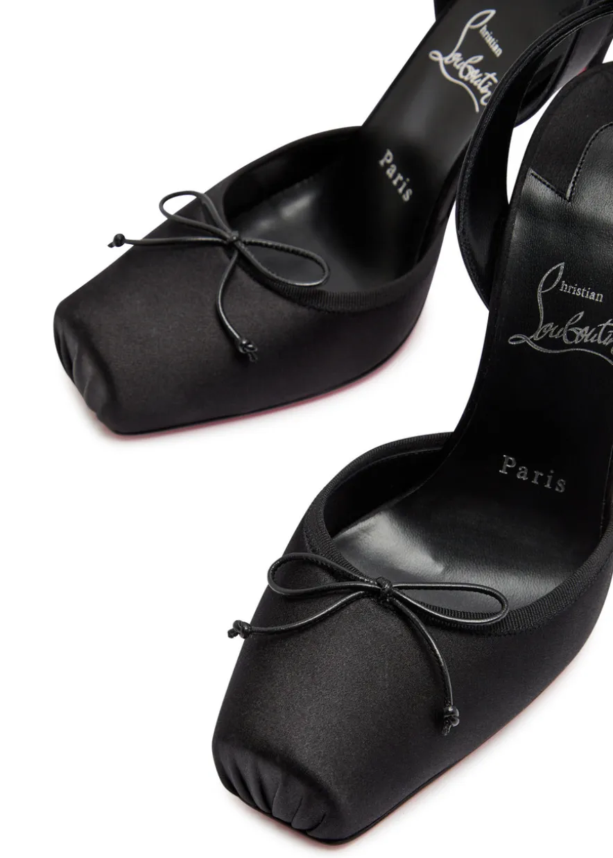 Cassia lace Up 100 satin pumps