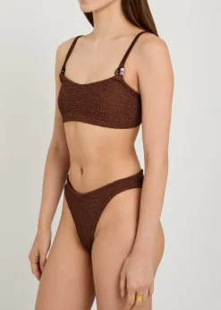 Cassie beaded crinkle bikini