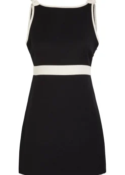 Catrice bow-appliquéd cotton-blend mini dress
