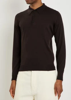 Caverhill merino wool polo shirt