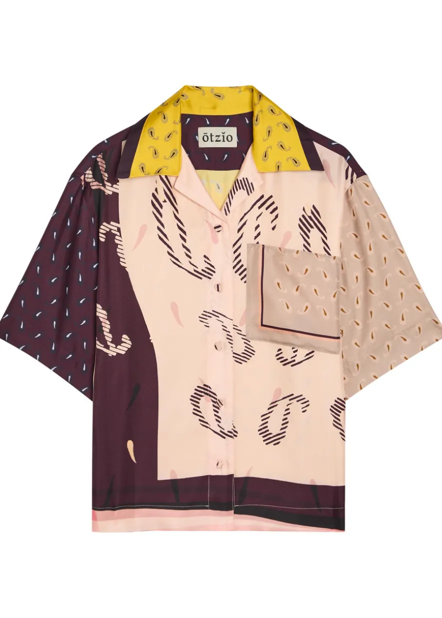 Cecilia printed silk shirt