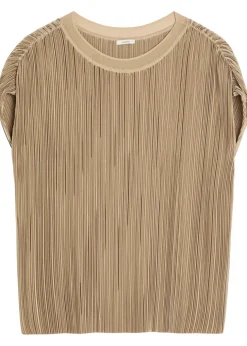 Cedre pleated satin top