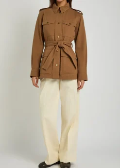 Centaurea belted twill jacket