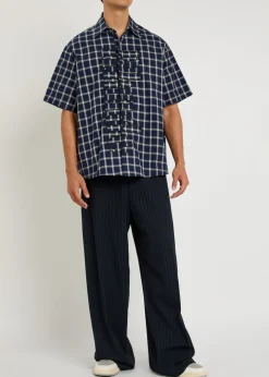 Center Logo Button Up Shirt
