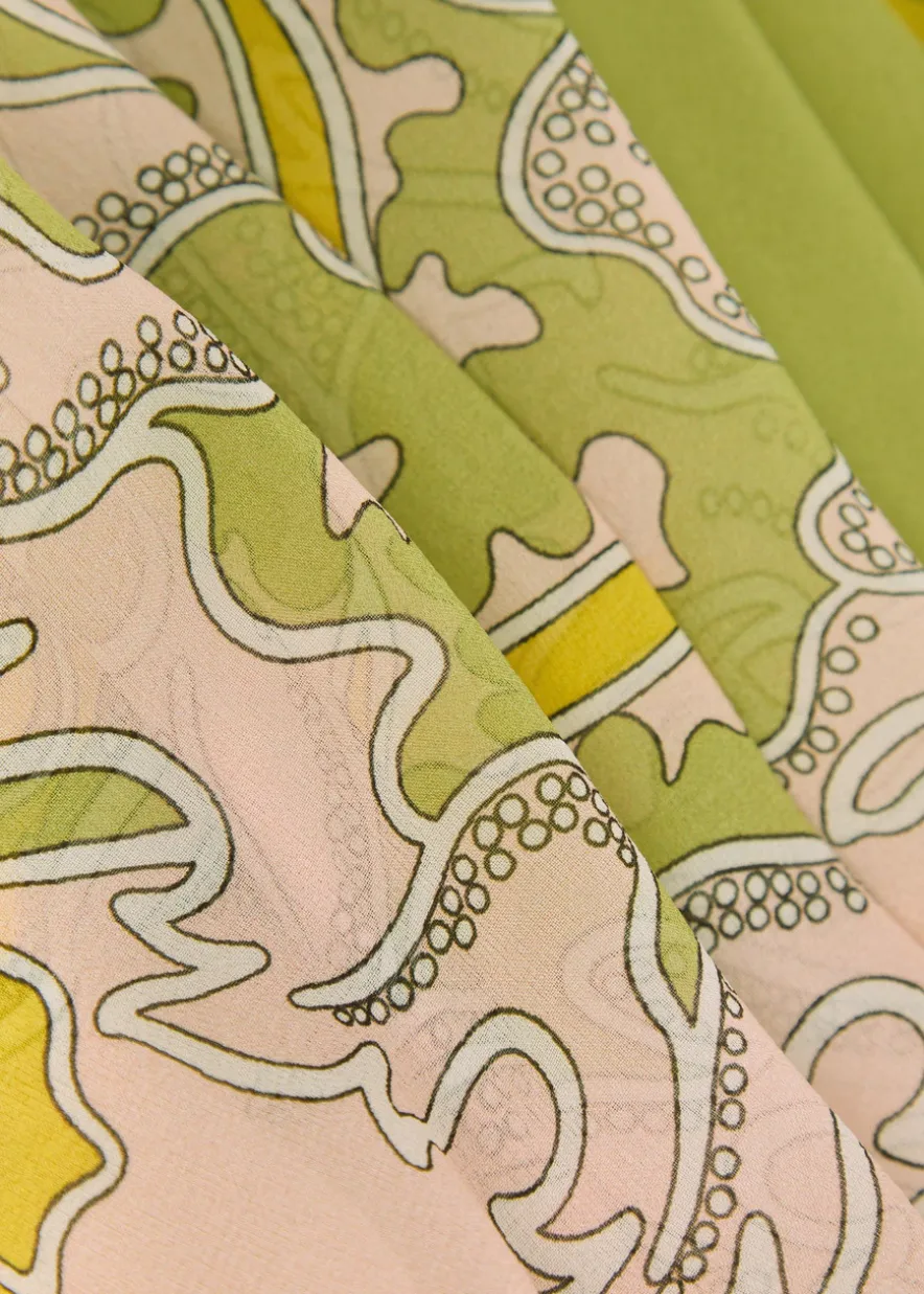 Cerere printed silk blouse