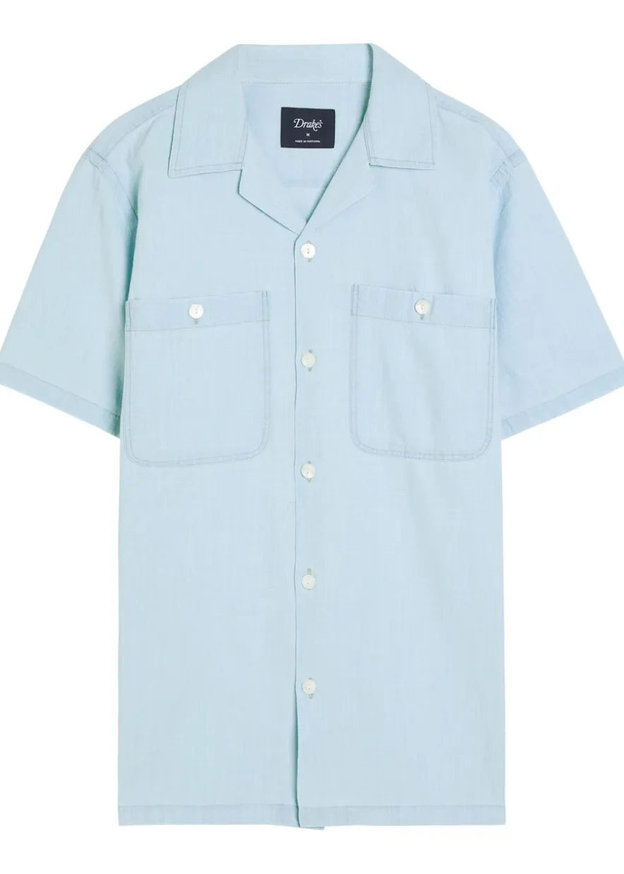 Chambray cotton shirt