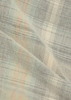 Checked corduroy-collar flannel overshirt