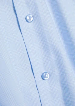 Checked cotton-blend shirt
