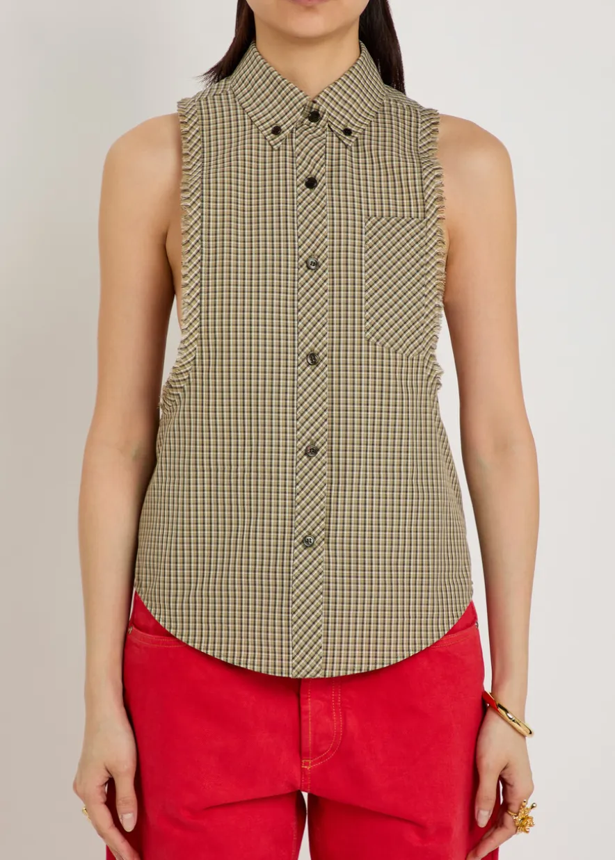 Checked cotton shirt