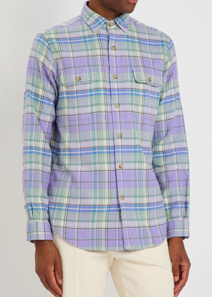 Checked flannel shirt