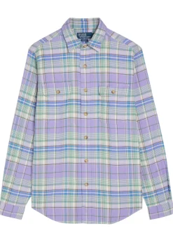 Checked flannel shirt