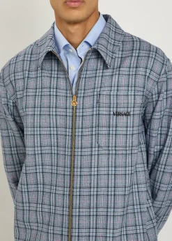Checked wool shirt