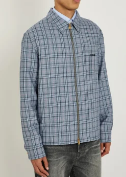Checked wool shirt