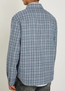 Checked wool shirt