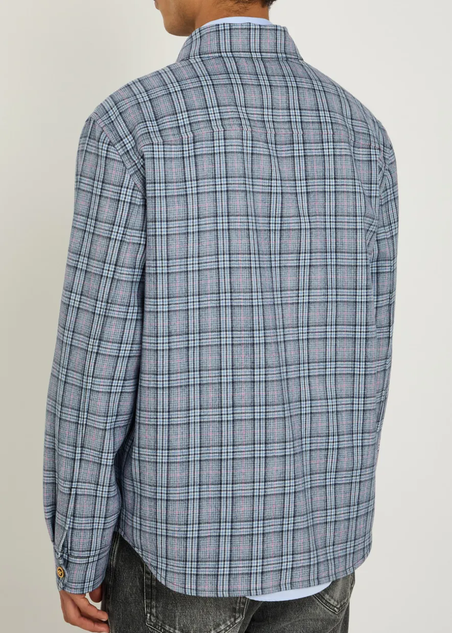 Checked wool shirt