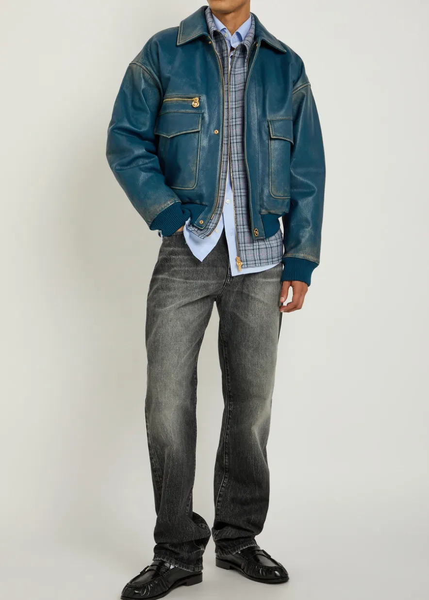 Checked wool shirt