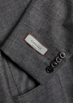 Checked wool suit