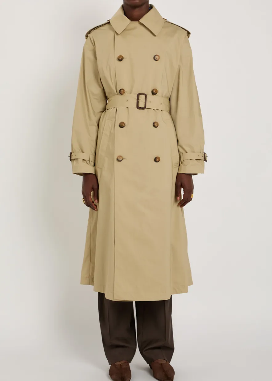 Chelsea belted stretch-cotton trench coat
