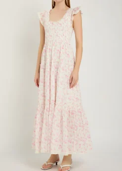 Chessie floral-print cotton maxi dress