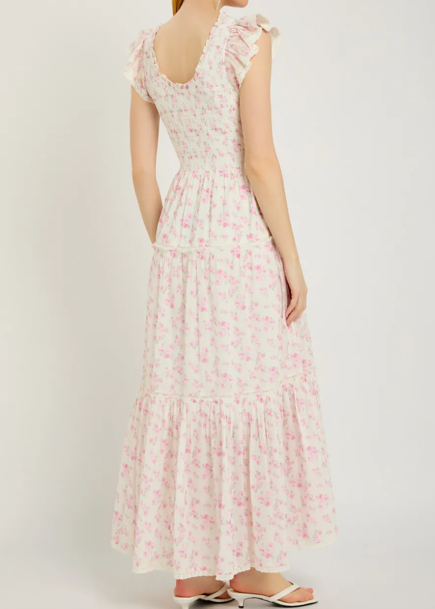 Chessie floral-print cotton maxi dress