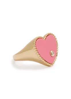 Chevalière Coeur 9kt gold ring