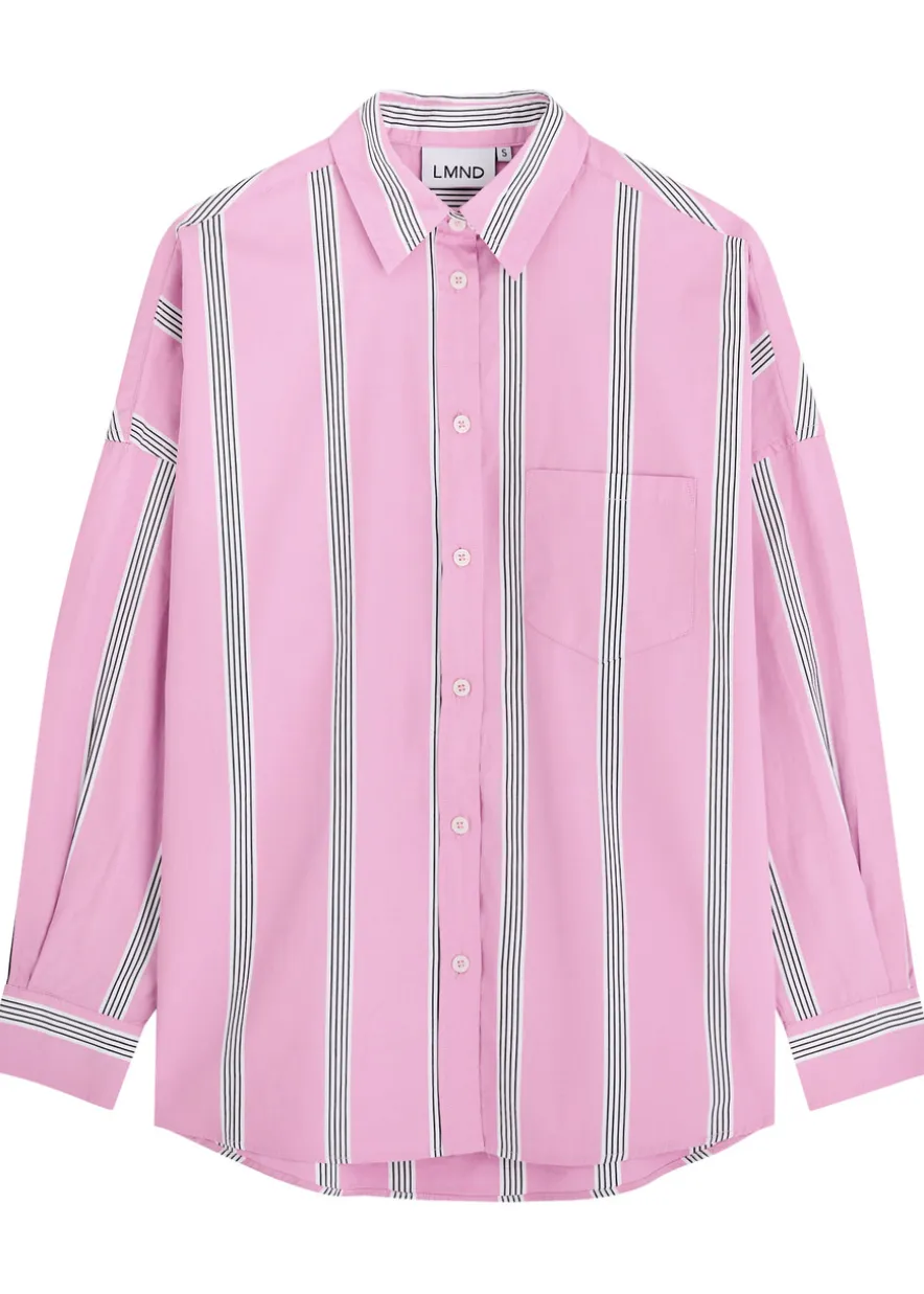 Chiara striped cotton-poplin shirt