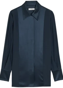 Childs panelled silk blouse