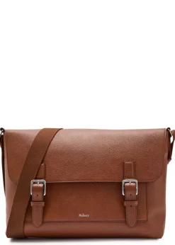 Chiltern grained leather cross-body messenger bag